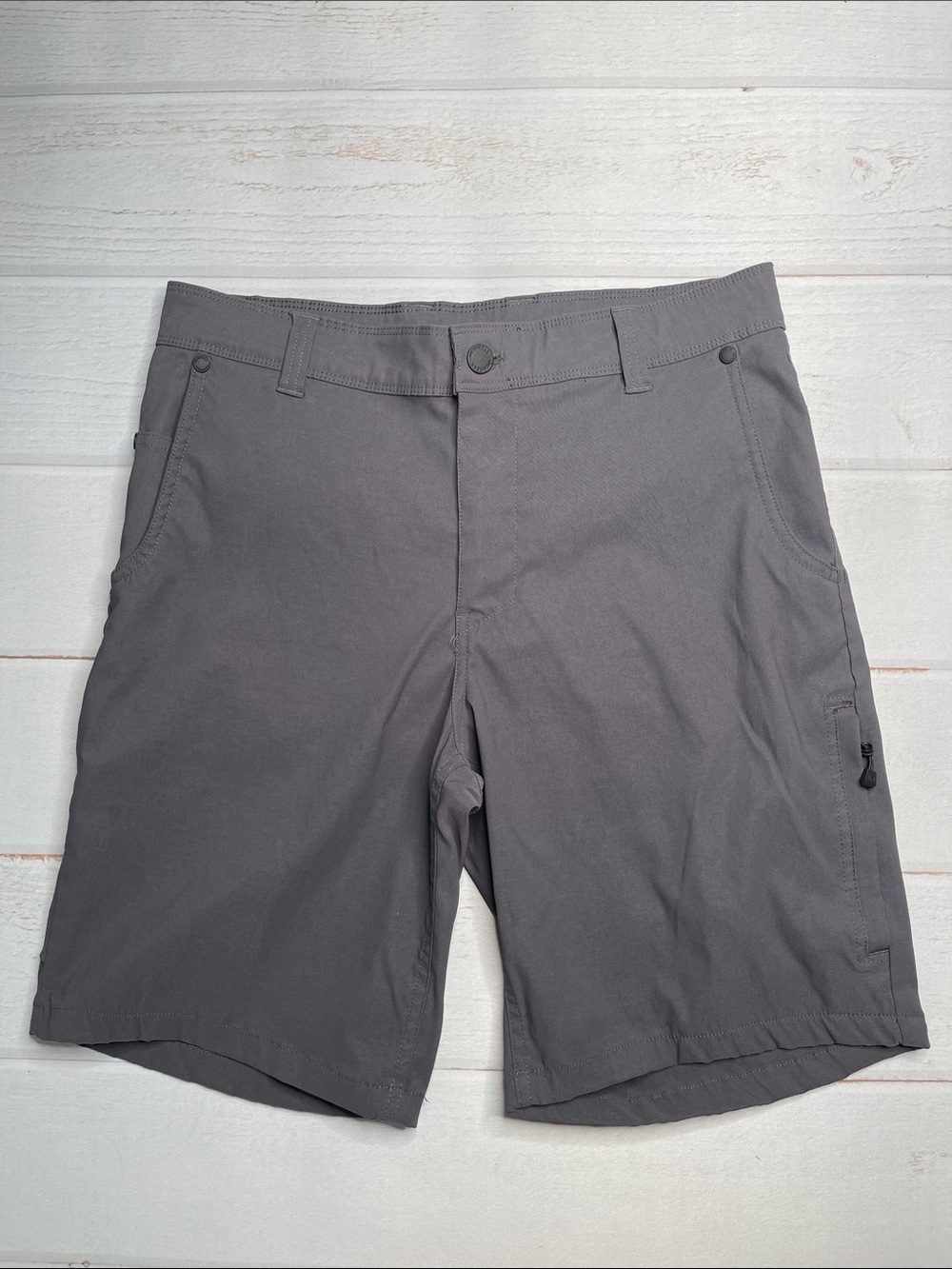 Merrell Mens Shorts 32 Gray Performance Hiking Outdoor Pockets Nylon Stretch